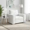 vidaXL Sofa Stoel Wit 100 cm Nep Leer