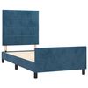 vidaXL Bedframe zonder matras 80x200 cm fluweel donkerblauw