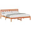 vidaXL Bedframe Bruin 200 x 200 cm Massief grenenhout