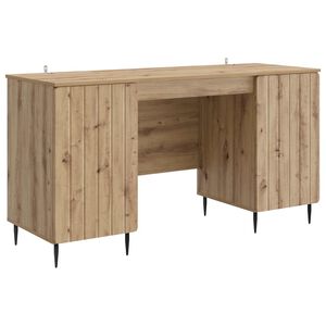 vidaXL Bureau Artisanaal eiken Bewerkt hout 142,5 x 50 x 75 cm