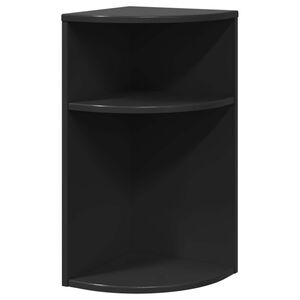 vidaXL Bijzettafel Zwart 29,6 x 29,6 x 60 cm Bewerkt hout