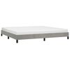 vidaXL Bedframe zonder matras 200x200 cm fluweel lichtgrijs