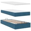 vidaXL Ottoman bed met matras 80x200cm fluweel donkerblauw