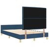vidaXL Bedframe met hoofdeinde Blauw 160 x 200 cm Stof