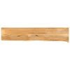 vidaXL Tafelblad met natuurlijke rand 180x40x2,5 cm massief mangohout