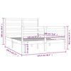 vidaXL Bedframe massief grenenhout 120x190 cm