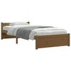 vidaXL Bedframe massief hout honingbruin 75x190 cm