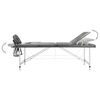 vidaXL Massagetafel met 3 zones 186x68 cm aluminium frame antraciet