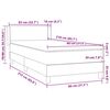 vidaXL Boxspring met matras fluweel donkergrijs 80x210 cm