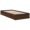 vidaXL Bedframe met lades bewerkt hout bruin eikenkleurig 90x190 cm