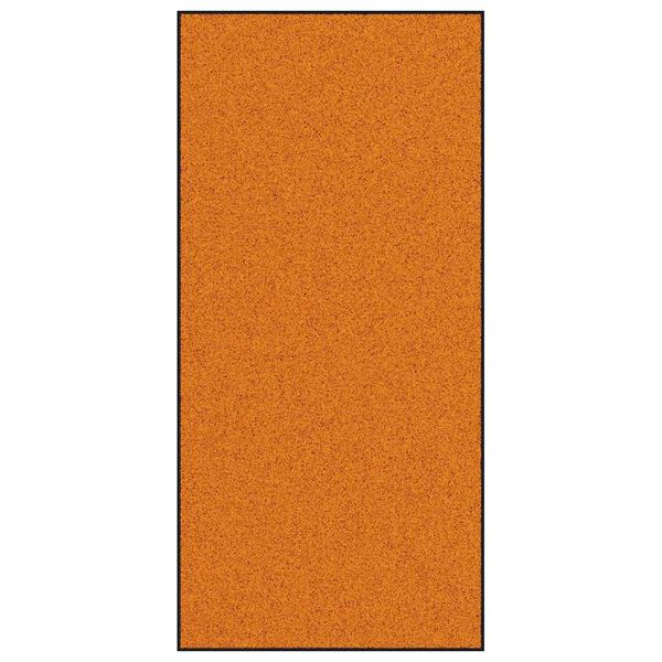 vidaXL Deurmat Anders Oranje en Zwart 120 x 250 cm Polyamide en PVC