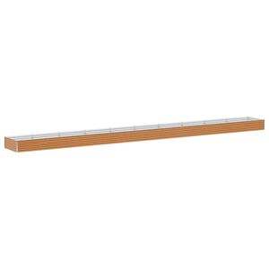 vidaXL Verhoogde plantenbak 970 x 100 x 36 cm Gegalvaniseerd staal