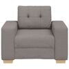 vidaXL Sofastoel Taupe 100x78x80 cm Stof