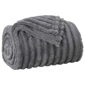 vidaXL plaid Donkergrijs 240 x 220 cm 1.36 kg Fleece