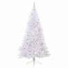 vidaXL Kunstkerstboom met 300 LED Wit 240 cm PVC en staal