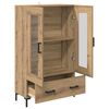 vidaXL Highboard Artisan Eiken 69,5 x 31 x 115 cm Bewerkt hout