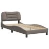 vidaXL Bedframe zonder matras "Hvar" 90x200 cm stof taupe