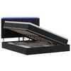vidaXL LED Opslagbed met Matras Zwart 180 x 200 cm Fluweel