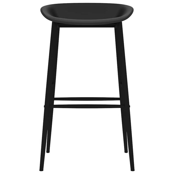 vidaXL Barstoelen 4 st zwart