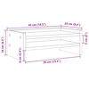 vidaXL Monitorstandaard 42x24x16 cm bewerkt hout wit