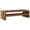 vidaXL Monitorstandaard 54x22x15 cm bewerkt hout oud houtkleurig