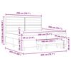 vidaXL Boxspring bed met matras met hoofdeinde Cr&egrave;me 200 x 200 cm Stof