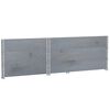 vidaXL Plantenbak 120x80 cm massief grenenhout grijs