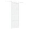 vidaXL Schuifdeur Wit 83 x 232 cm Massief grenenhout