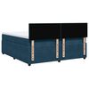 vidaXL Boxspring met matras fluweel blauw 180x200 cm