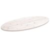 vidaXL Tafelblad ovaal 90x45x2,5 cm massief grenenhout wit