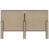vidaXL Boxspring stof donkergrijs 160x200 cm