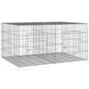 vidaXL Konijnenkooi met 2 panelen 110x79x54 cm gegalvaniseerd ijzer