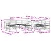 vidaXL Tuin loungeset 10 pcs Wasbruin Massief grenenhout