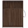 vidaXL Dressoir met LED 77x34x100 cm bewerkt hout bruin eikenkleur