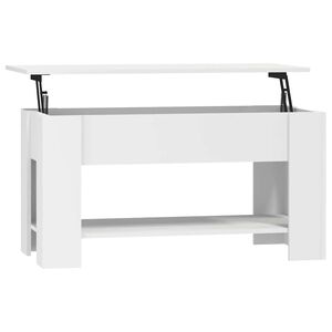 vidaXL Salontafel 101x49x52 cm bewerkt hout wit