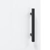 vidaXL Hoge kast 34,5x34x180 cm bewerkt hout hoogglans wit