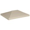 vidaXL Prieeldak 310 g/m² 4x3 m beige