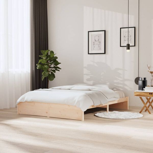vidaXL Bedframe zonder matras massief hout 160x200 cm