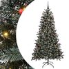 vidaXL Kunstkerstboom Groen 180 cm PVC en Plastic en Staal