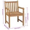 vidaXL Tuinstoelen 4 st met beige kussens massief teakhout