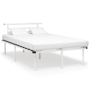 vidaXL Bedframe metaal wit 120x200 cm