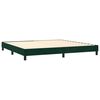 vidaXL Boxspring met matras fluweel donkergroen 200x200 cm