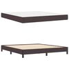 vidaXL Boxspringbed met matras Donkerbruin 180 x 200 cm Stof
