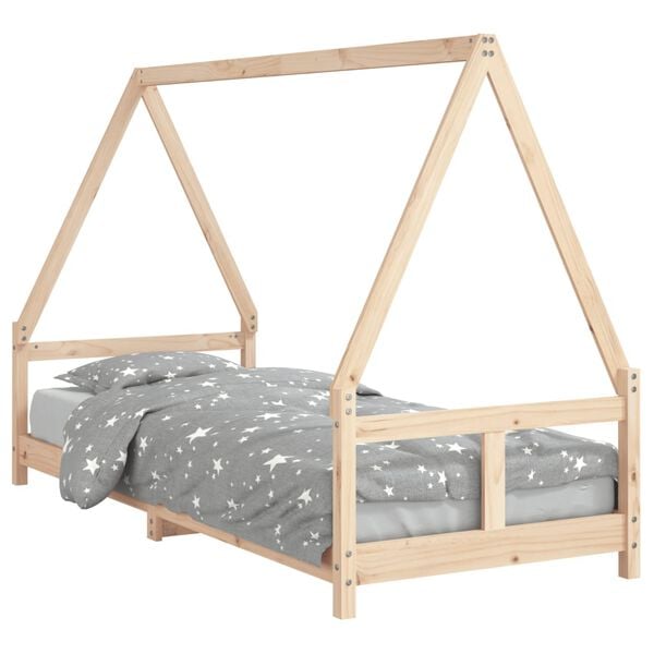vidaXL Kinderbedframe 80x200 cm massief grenenhout