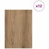vidaXL Decorpanelen 12 pcs artisanaal eikenkleurig 21 x 30 x 0.3 cm