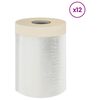 vidaXL Stofdoek met plakband 12 st Doorzichtig 30 x 3300 cm HDPE