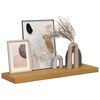 vidaXL Wandplank Wandgemonteerd Beige 90 x 23,5 x 4 cm Bewerkt hout
