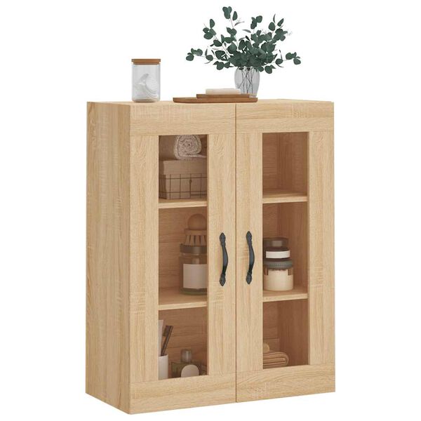 vidaXL Wandkast 69,5x34x90 cm bewerkt hout sonoma eikenkleurig