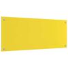 vidaXL Keuken Achterwand 2 pcs Geel 100 x 40 cm gehard glas