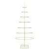 vidaXL Metalen kerstboom met standaard Goud 210 cm Poedergecoat staal